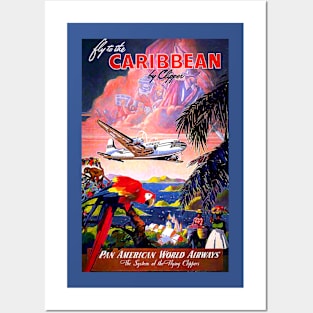 Vintage Travel Poster - Caribbean Posters and Art